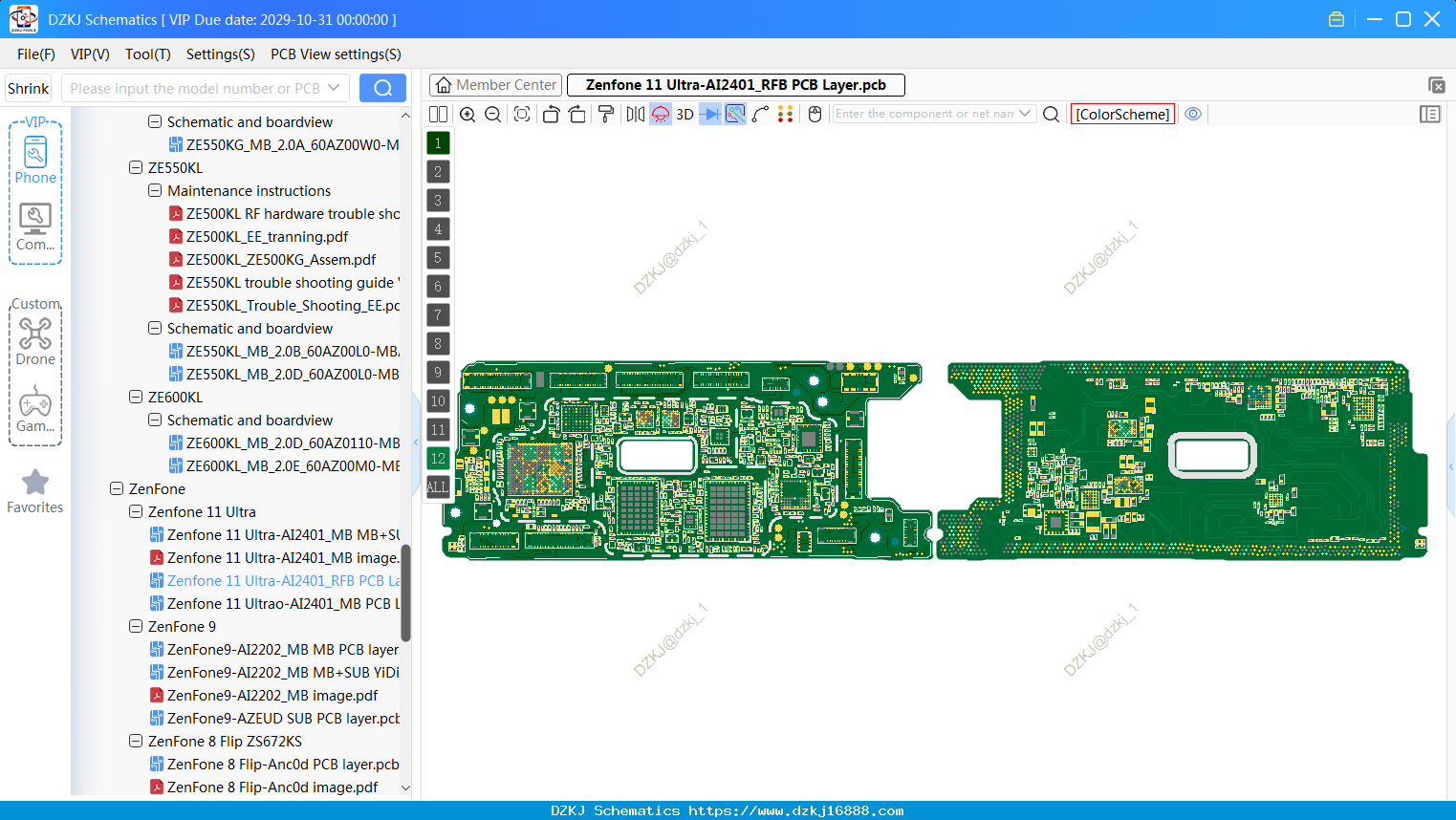 ASUS Zenfone 11 Ultra-AI2401_RFB PCB Layer